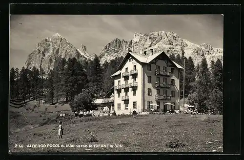 AK Cortina D`Ampezzo, Hotel Pocol verso le Tofane
