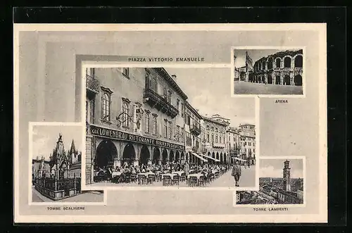 AK Verona, Piazza Vittorio Emanuele, Arena, Torre Lamberti