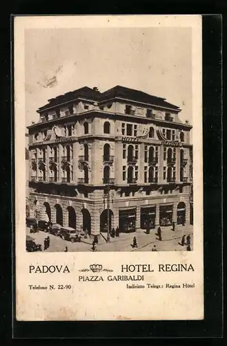 AK Padova, Hotel Regina, Piazza Garibaldi