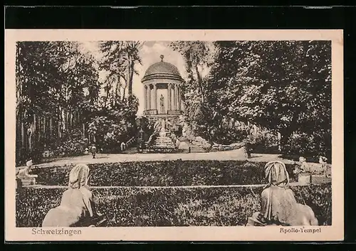AK Schwetzingen, Am Apollo-Tempel