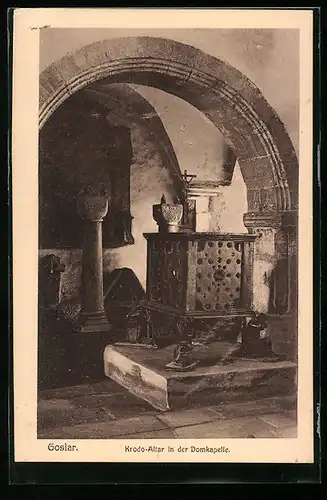 AK Goslar, Krodo-Altar in der Domkapelle