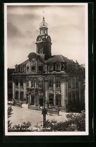 AK Schwäb. Hall, Rathaus mit Platz
