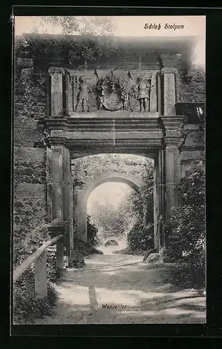 AK Stolpen, Wappentor des Schlosses