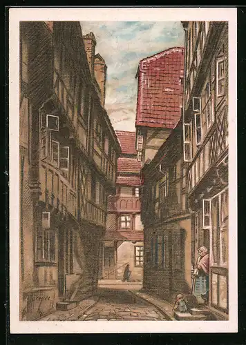 AK Halberstadt, Sackgasse am Sackplatz