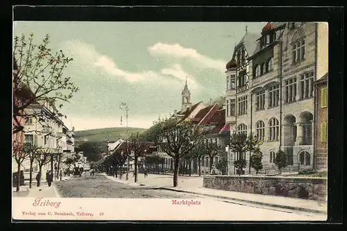 AK Triberg, Marktplatz