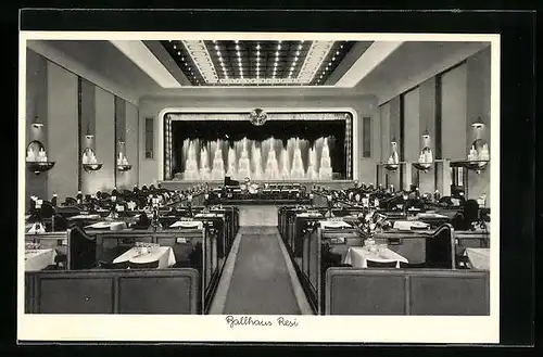 AK Berlin, Ballhaus Resi an der Hasenheide 32-38, Innenansicht