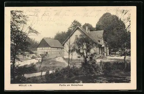 AK Melle i. H., Partie am Weberhaus