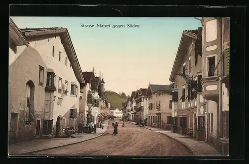 AK Matrei, Strasse Matrei gegen Süden