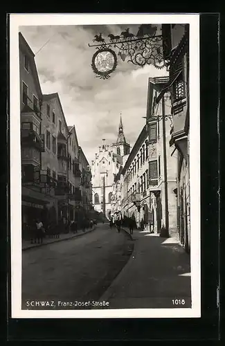 AK Schwaz, Blick in die Franz-Josef-Strasse