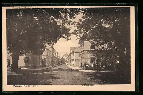 AK Weimar, Lisztmuseum in der Marienstrasse