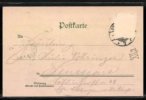 Lithographie Berlin, Berliner Dom mit Kaiser-Wilhelmbrücke