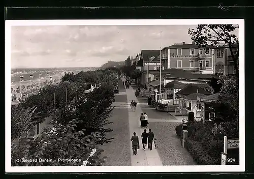AK Bansin, Blick auf die Promenade