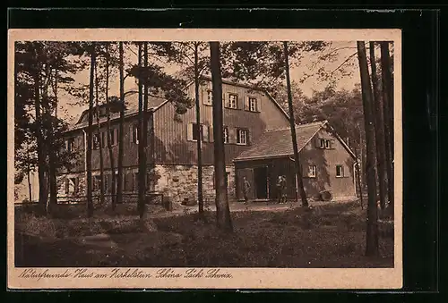 AK Schöna /Sächs. Schweiz, Naturfreunde-Haus am Zirkelstein