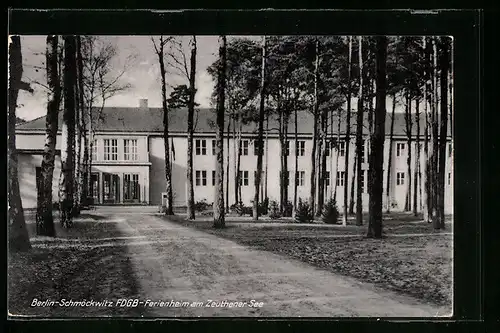 AK Berlin-Schmöckwitz, FDGB-Ferienheim am Zeuthener See