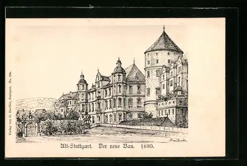 AK Stuttgart, Der neue Bau im Jahr 1680