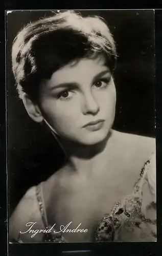 AK Schauspielerin Ingrid Andree in Drei vom Variete