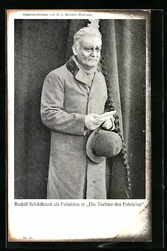 AK Schauspieler Rudolf Schildkraut als Fabricius