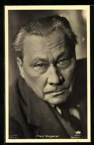AK Schauspieler Paul Wegener grimmig schauend