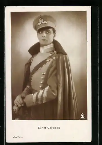 AK Schauspieler Ernst Verebes in Uniform