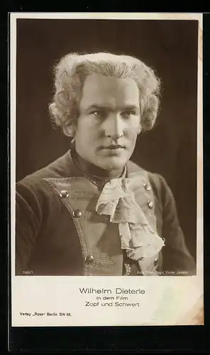AK Schauspieler Wilhelm Dieterle in Uniform
