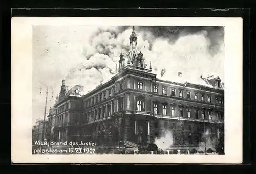 AK Wien, Brand des Justizpalastet 1927