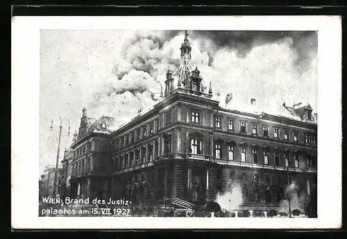 AK Wien, Brand des Justizpalastes 1927