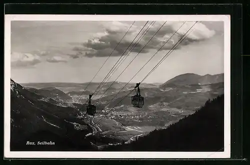 AK Rax, Seilbahn aus der Vogelschau