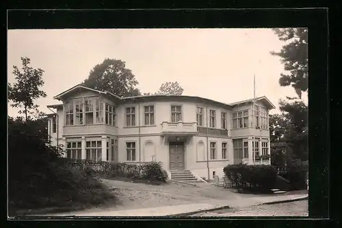 Foto-AK Zinnowitz, FDGB-Ferienheim Zur Eiche im Jahr 1951