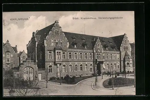 AK Karlsruhe, Städt. Krankenhaus, Verwaltungsgebäude