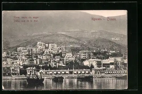 AK Yalta /Crimée, Vue de la mer