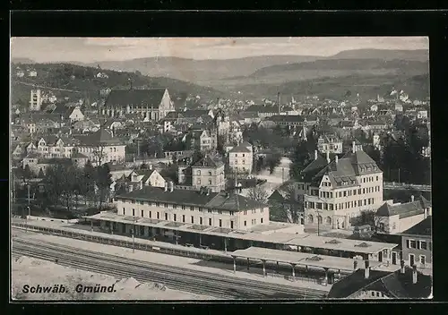 AK Schwäb. Gmünd, Bahnhof