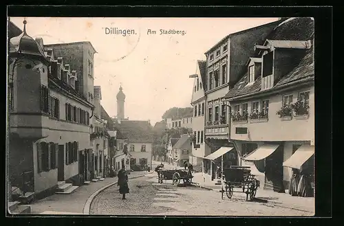 AK Dillingen, Strassenpartie am Stadtberg