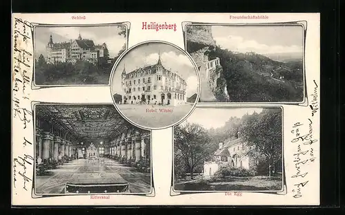 AK Heiligenberg, Schloss, Rittersaal, Die Egg, Hotel Winter