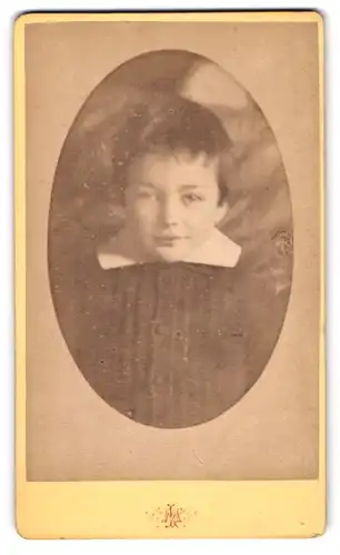 Fotografie L. Maillet, Auxerre, 4, Rue du Temple, Portrait frecher Bube in Strickjacke