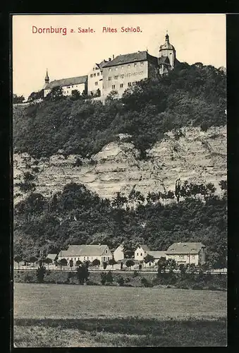 AK Dornburg / Saale, Blick zum Alten Schloss