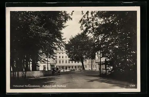 AK Heiligendamm / Ostseebad, Auffahrt zum Kurhaus