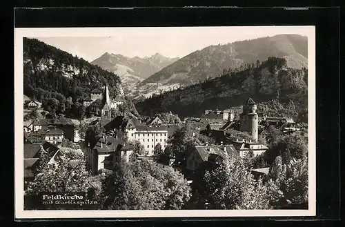 AK Feldkirch, Stadt aus der Vogelschau