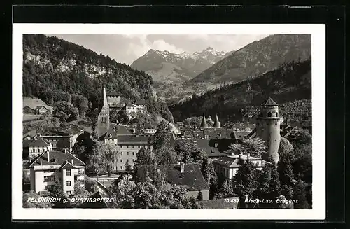 AK Feldkirch, Gesamtansicht mit Gurtisspitze