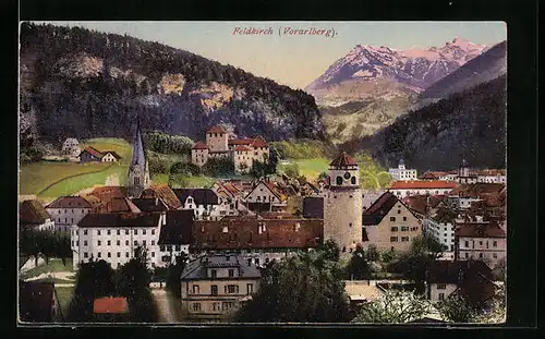 AK Feldkirch, Stadtpanorama
