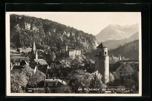 AK Feldkirch, Teilansicht mit Gurtisspitze