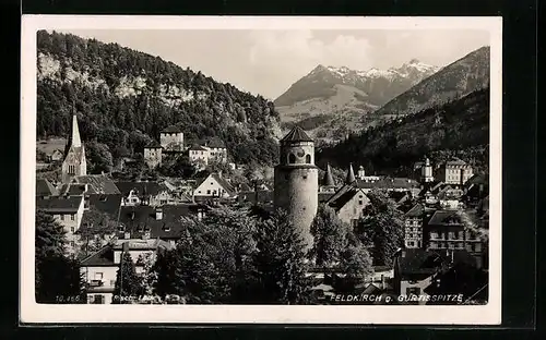 AK Feldkirch, Stadt mit Gurtisspitze