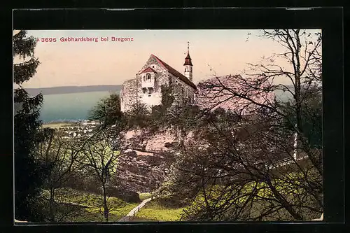 AK Bregenz, Gebhardsberg mit Kirche