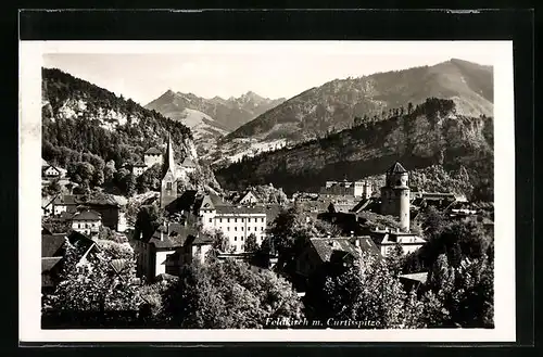 AK Feldkirch, Panorama mit Gurtisspitze