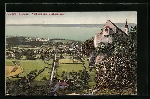 AK Bregenz, Ausblick vom Gebhardsberg