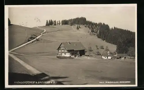 AK Bregenz, Blick zum Hotel Pfänderdohle