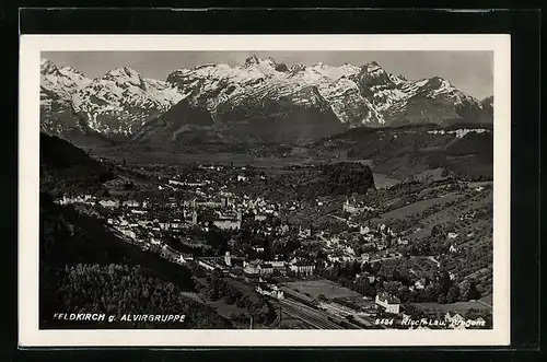 AK Feldkirch, Totalansicht der Stadt