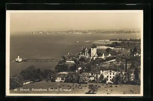 AK Lochau, Blick auf das Strand-Palast-Hotel