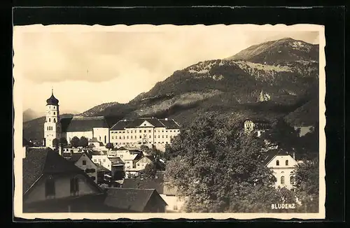 AK Bludenz, Teilansicht mit Schlosskaserne