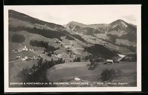 AK Sonntag, Totale mit Fontanella