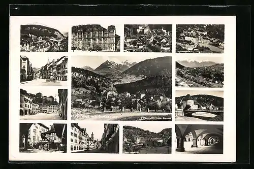 AK Feldkirch, Strassen- und Gebäudeansichten